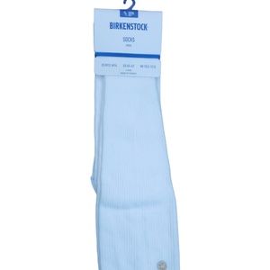 1Pair Birkenstock Men's  White Cotton Footbed Comfort Sole Socks